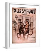 Cats Pussyfoot Fox Trot, USA, 1920-null-Framed Giclee Print