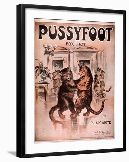 Cats Pussyfoot Fox Trot, USA, 1920-null-Framed Giclee Print