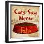 Cats Say Meow-null-Framed Art Print