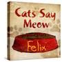 Cats Say Meow-null-Stretched Canvas