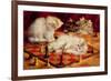 Cats with a Chess Board-Agnes Augusta Talboys-Framed Giclee Print