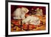 Cats with a Chess Board-Agnes Augusta Talboys-Framed Giclee Print