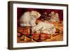 Cats with a Chess Board-Agnes Augusta Talboys-Framed Premium Giclee Print