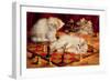 Cats with a Chess Board-Agnes Augusta Talboys-Framed Premium Giclee Print