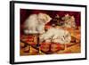 Cats with a Chess Board-Agnes Augusta Talboys-Framed Giclee Print