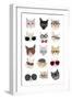 Cats with Glasses-Hanna Melin-Framed Giclee Print