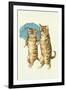 Cats with Umbrella-null-Framed Art Print