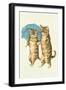 Cats with Umbrella-null-Framed Art Print