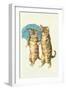 Cats with Umbrella-null-Framed Art Print