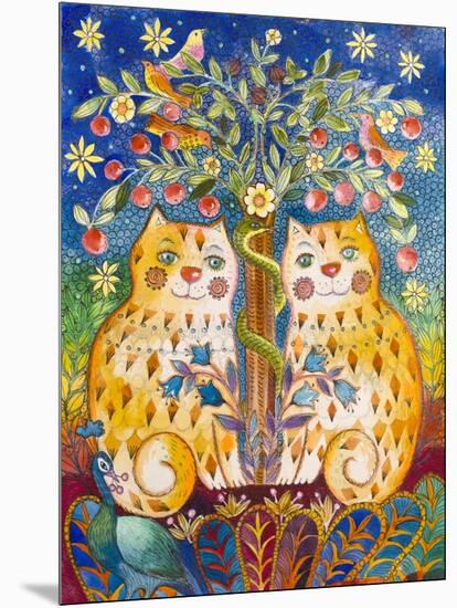 Catsin the Garden of Eden-Oxana Zaika-Mounted Premium Giclee Print