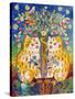 Catsin the Garden of Eden-Oxana Zaika-Stretched Canvas