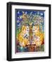 Catsin the Garden of Eden-Oxana Zaika-Framed Premium Giclee Print