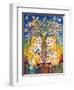 Catsin the Garden of Eden-Oxana Zaika-Framed Premium Giclee Print