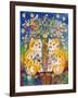 Catsin the Garden of Eden-Oxana Zaika-Framed Giclee Print