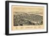 Catskill 1889 Bird's Eye View, New York, United States, 1889-null-Framed Giclee Print