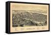 Catskill 1889 Bird's Eye View, New York, United States, 1889-null-Framed Stretched Canvas