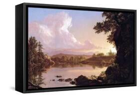 Catskill Creek-Frederic Edwin Church-Framed Stretched Canvas