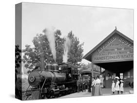 Catskill Mountain Railway Station, Haines Corners, Catskill Mountains, N.Y.-null-Stretched Canvas