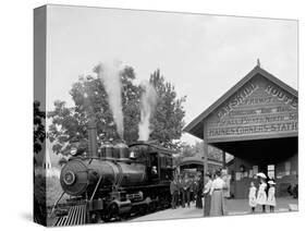 Catskill Mountain Railway Station, Haines Corners, Catskill Mountains, N.Y.-null-Stretched Canvas