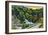 Catskill Mountains, New York - Horseshoe Curve View of Bastion Falls-Lantern Press-Framed Art Print