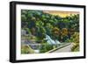 Catskill Mountains, New York - Horseshoe Curve View of Bastion Falls-Lantern Press-Framed Art Print