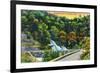 Catskill Mountains, New York - Horseshoe Curve View of Bastion Falls-Lantern Press-Framed Art Print