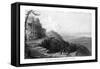 Catskill Mountains, New York, Panoramic Aerial View from the Mountain House-Lantern Press-Framed Stretched Canvas