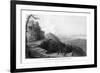 Catskill Mountains, New York, Panoramic Aerial View from the Mountain House-Lantern Press-Framed Art Print