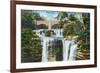 Catskill Mountains, New York - View of Haines Falls-Lantern Press-Framed Premium Giclee Print