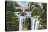 Catskill Mountains, New York - View of Haines Falls-Lantern Press-Stretched Canvas