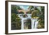 Catskill Mountains, New York - View of Haines Falls-Lantern Press-Framed Art Print