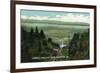 Catskill Mountains, New York - View of Otis Elevating Railway-Lantern Press-Framed Premium Giclee Print