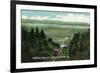 Catskill Mountains, New York - View of Otis Elevating Railway-Lantern Press-Framed Premium Giclee Print