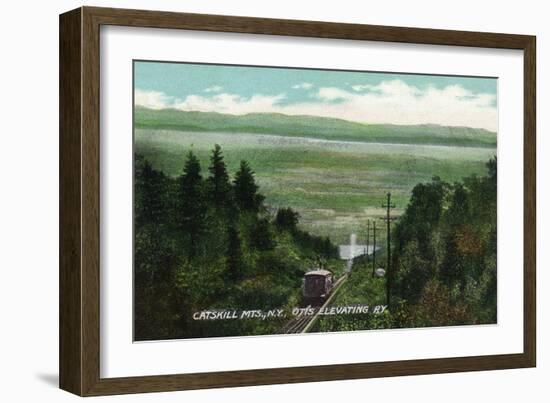 Catskill Mountains, New York - View of Otis Elevating Railway-Lantern Press-Framed Art Print