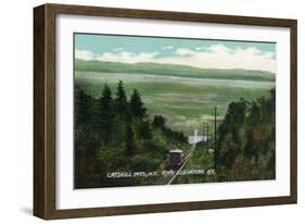 Catskill Mountains, New York - View of Otis Elevating Railway-Lantern Press-Framed Art Print