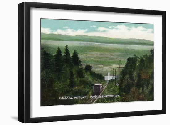 Catskill Mountains, New York - View of Otis Elevating Railway-Lantern Press-Framed Art Print