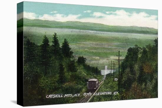 Catskill Mountains, New York - View of Otis Elevating Railway-Lantern Press-Stretched Canvas