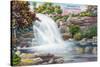 Catskill Mountains, New York - View of Shinglekill Falls-Lantern Press-Stretched Canvas