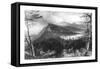 Catskill Mountains, New York, View of Two Lakes and the Mountain House-Lantern Press-Framed Stretched Canvas