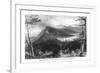 Catskill Mountains, New York, View of Two Lakes and the Mountain House-Lantern Press-Framed Art Print