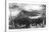 Catskill Mountains, New York, View of Two Lakes and the Mountain House-Lantern Press-Stretched Canvas