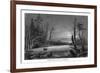 Catskill Mountains, New York, Winter Scene above the Kaaterskill Falls-Lantern Press-Framed Art Print