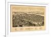 Catskill, New York - Panoramic Map-Lantern Press-Framed Art Print