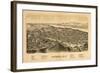 Catskill, New York - Panoramic Map-Lantern Press-Framed Art Print