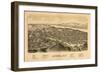 Catskill, New York - Panoramic Map-Lantern Press-Framed Art Print