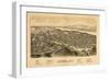 Catskill, New York - Panoramic Map-Lantern Press-Framed Art Print