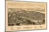 Catskill, New York - Panoramic Map-Lantern Press-Mounted Art Print