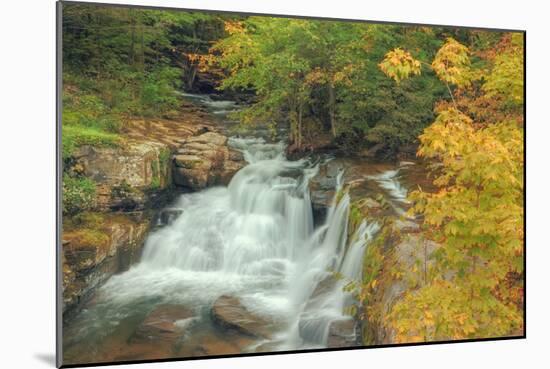 Catskill Roadside Waterfall-Vincent James-Mounted Photographic Print