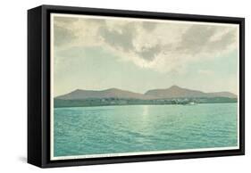 Catskills from the Hudson River, New York-null-Framed Stretched Canvas