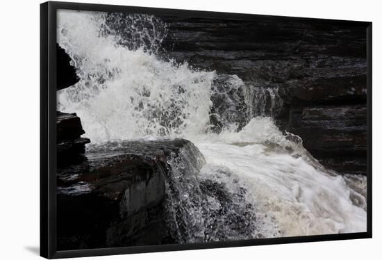 Catskills New York River Rocky Waterfall Photo Poster-null-Framed Poster